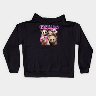 Opossum Pals, not your average pets - Funny Opossums - 90s bootleg Kids Hoodie